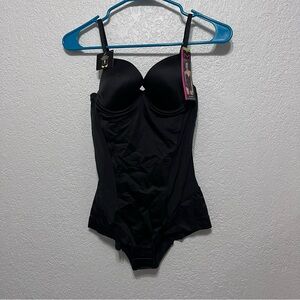 Maidenform Firm Control Bodybriefer shapewear bodysuit in black size 34B New
